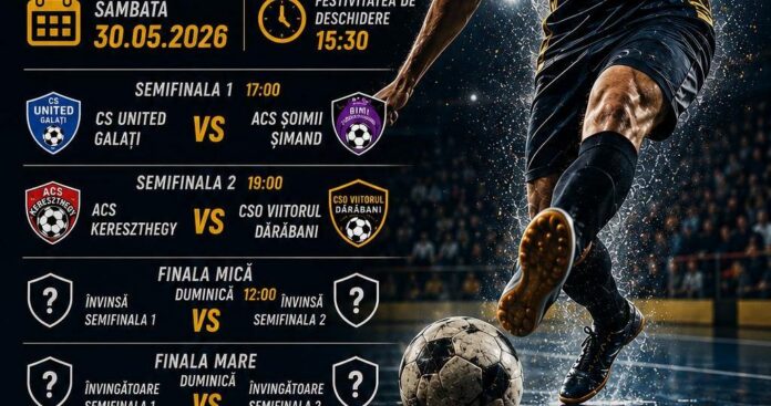 Comuna Șimand găzduiește Final Four-ul Campionatului Național de Futsal U19!