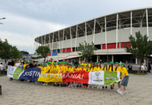 De la trofeul școlar, pe gazonul tricolorilor! Campionii Cupei Tymbark Junior au participat la un antrenament al tricolorilor și România – Țara Galilor